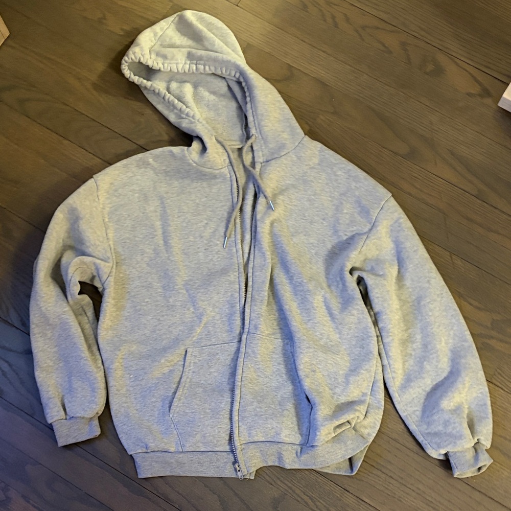 Gray Girl's Hoodie Sweater